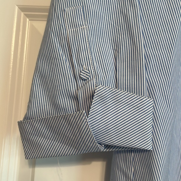 Women’s Ruffle Button Down Shirt - Picture 4 of 8